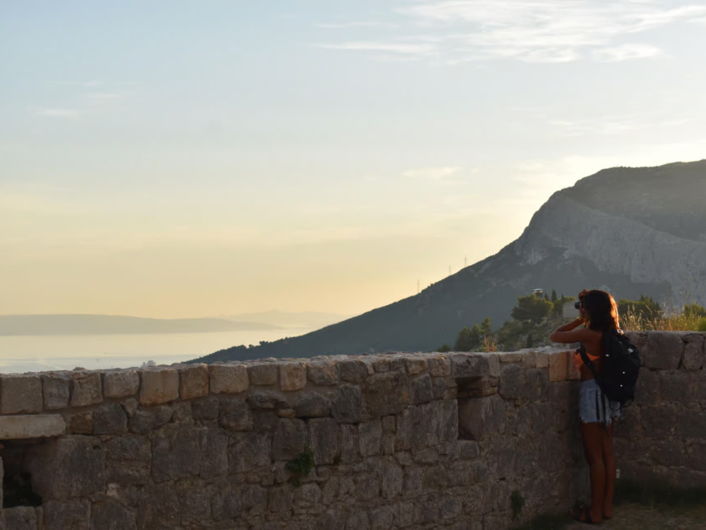 Coucher de soleil à Klis
