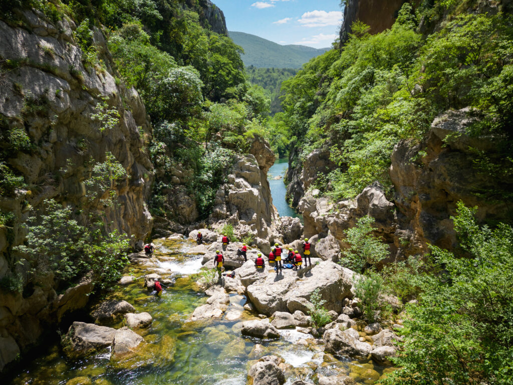 canyoning de la Cetina